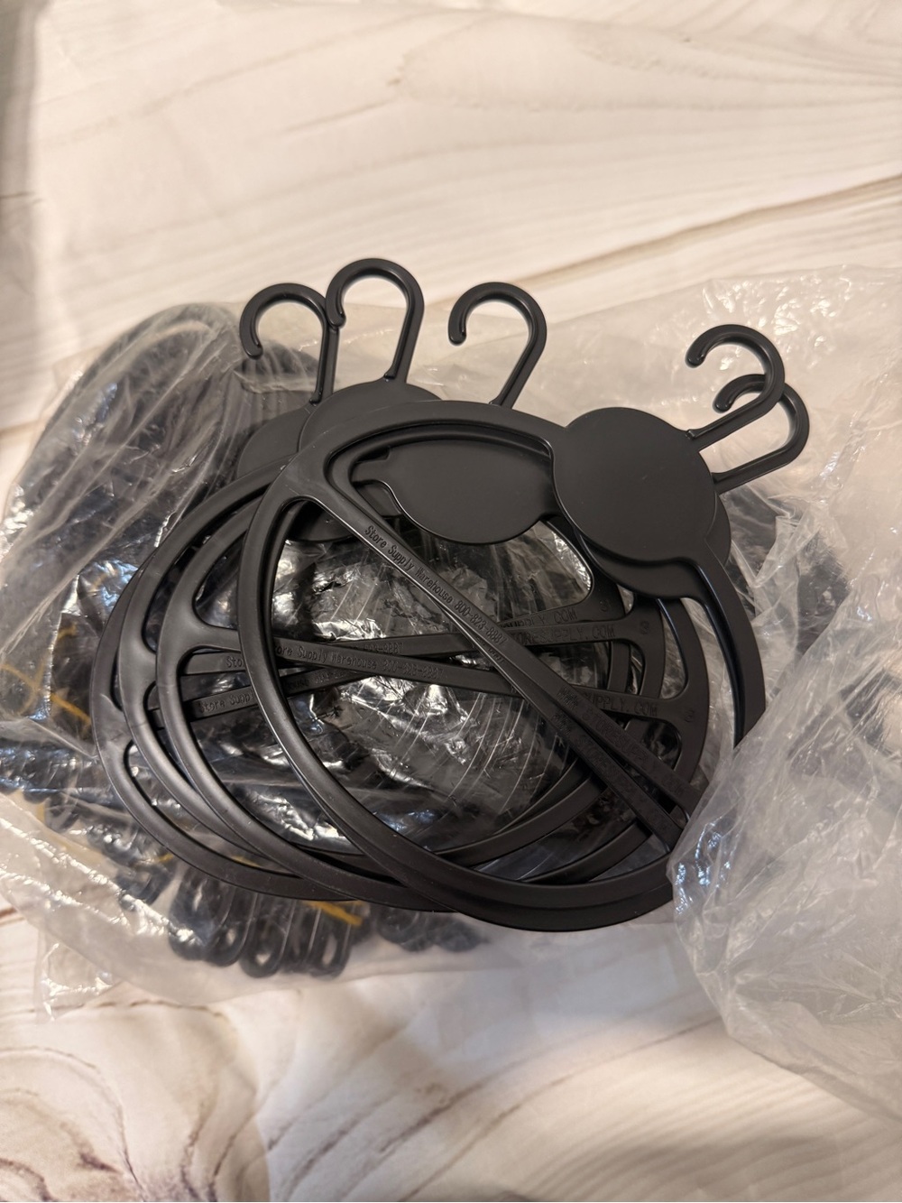 Black Plastic scarves scarf display hangers